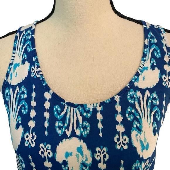 Lilly Pulitzer Melle Dress Indigo Get in Line Size XS Navy - Picture 3 of 12
